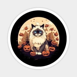 Ragdoll Cat Halloween, Cat Lover Magnet